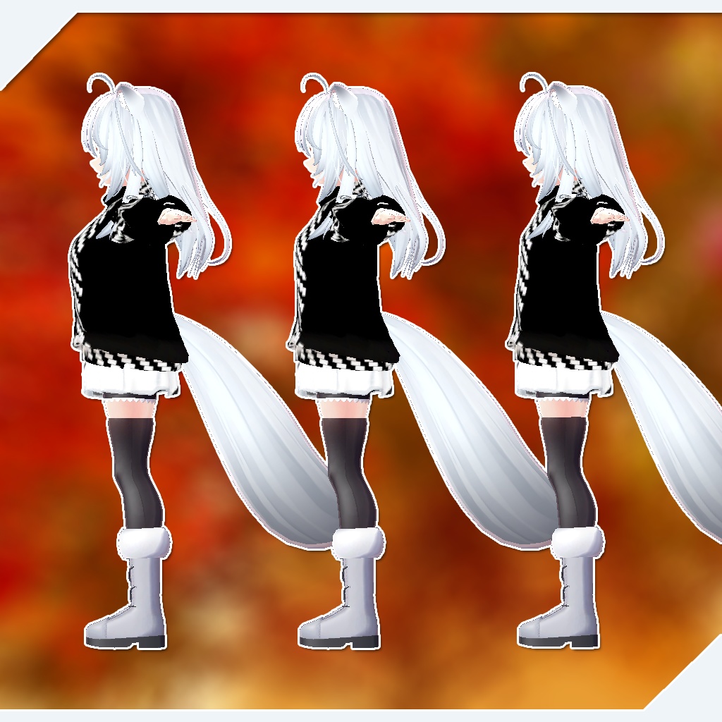 狐雪、ここあ用衣装)かえで