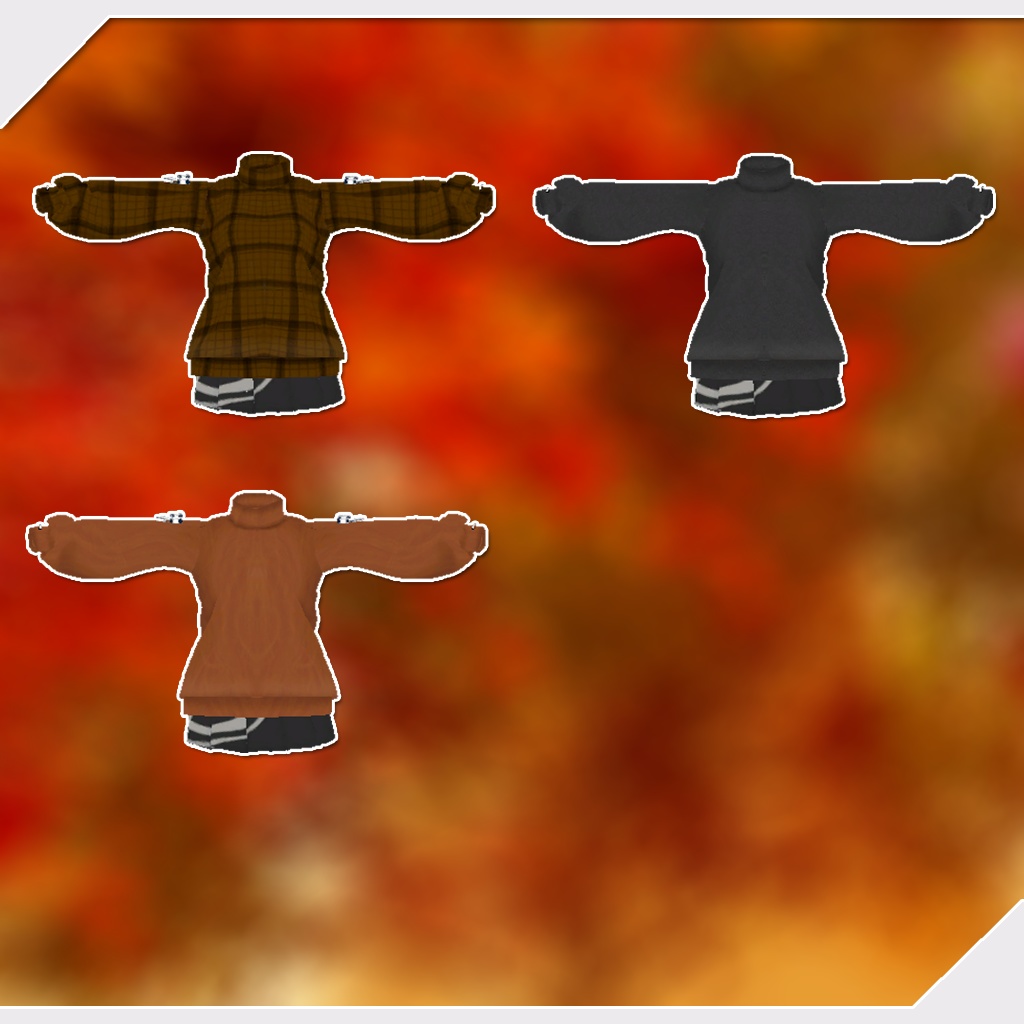 狐雪、ここあ用衣装)かえで