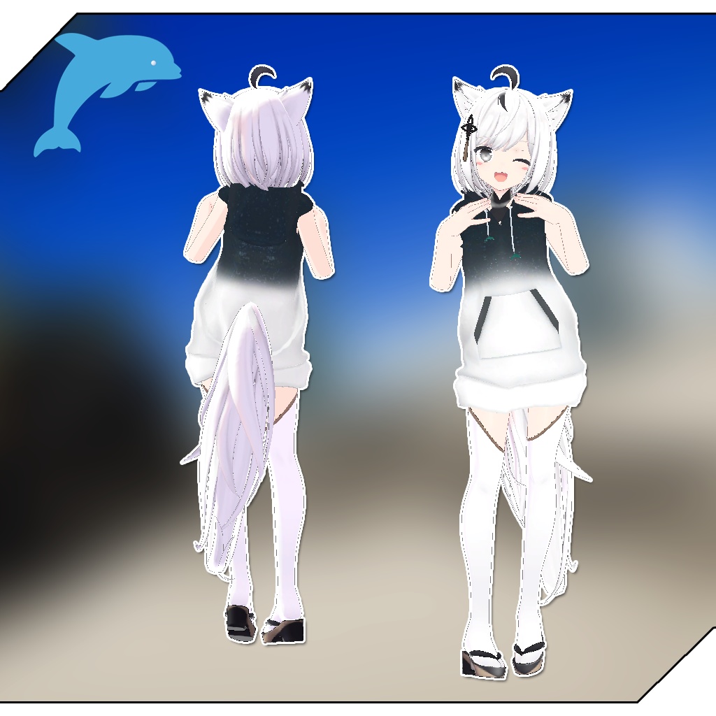 狐九里るる用衣装)夜空