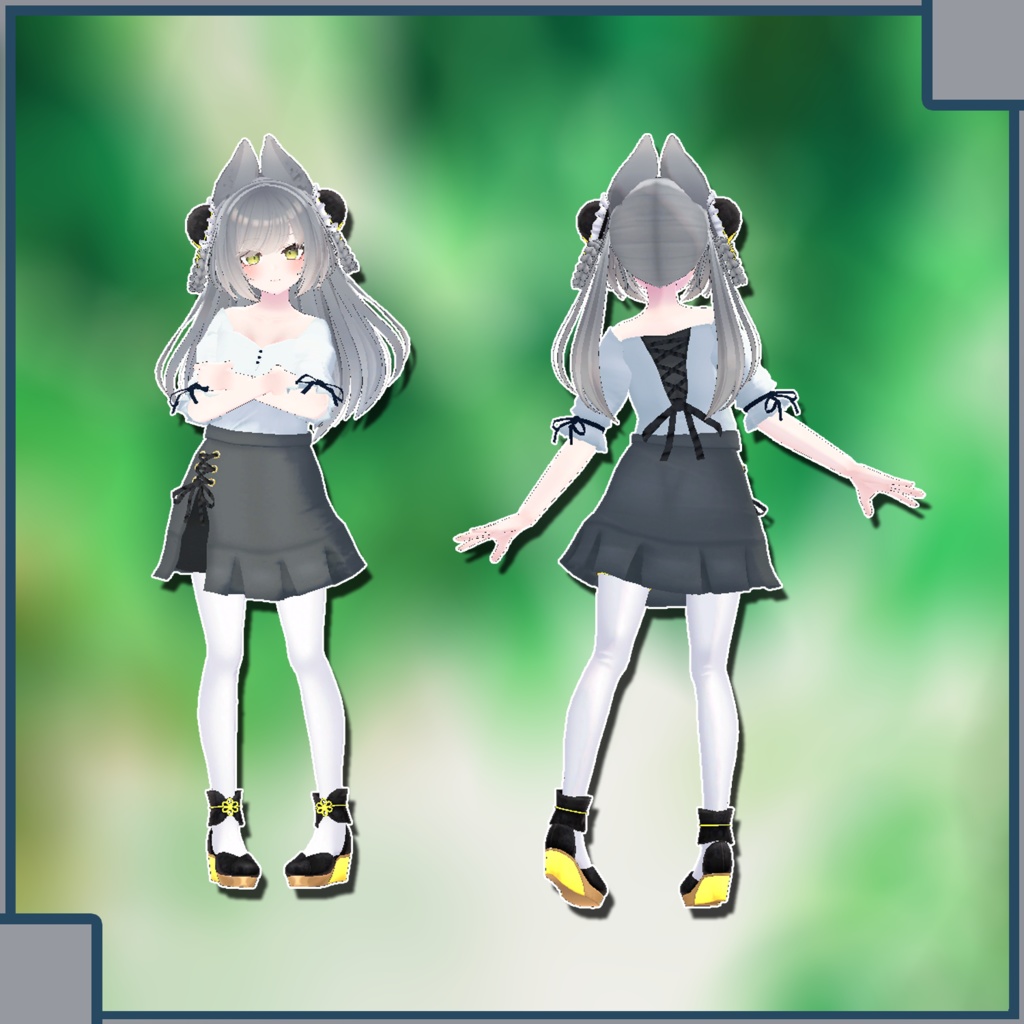 【リーファ、ウルフェリア、まりえる、ルーナリット用衣装】おでかけ!!