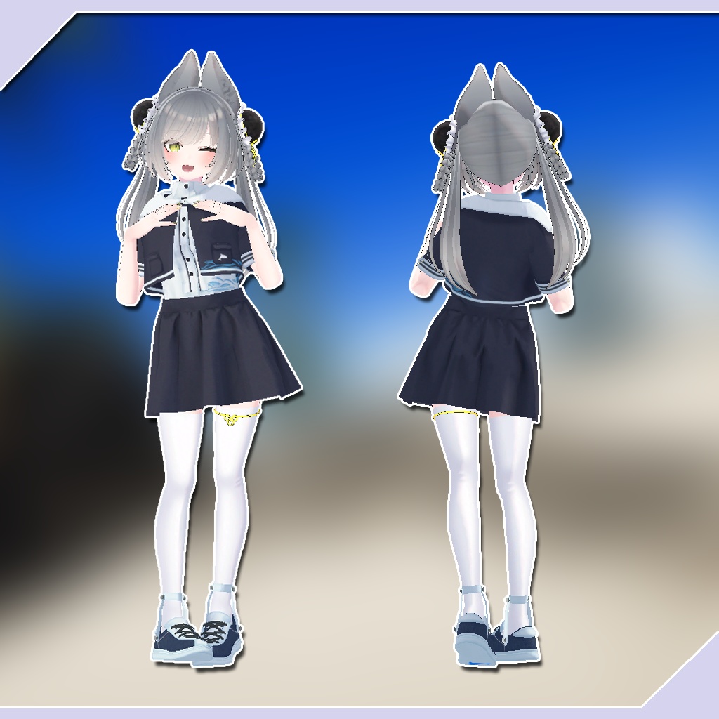 【ウルフェリア、リーファ、ルーナリット用衣装】いるか【PB対応】