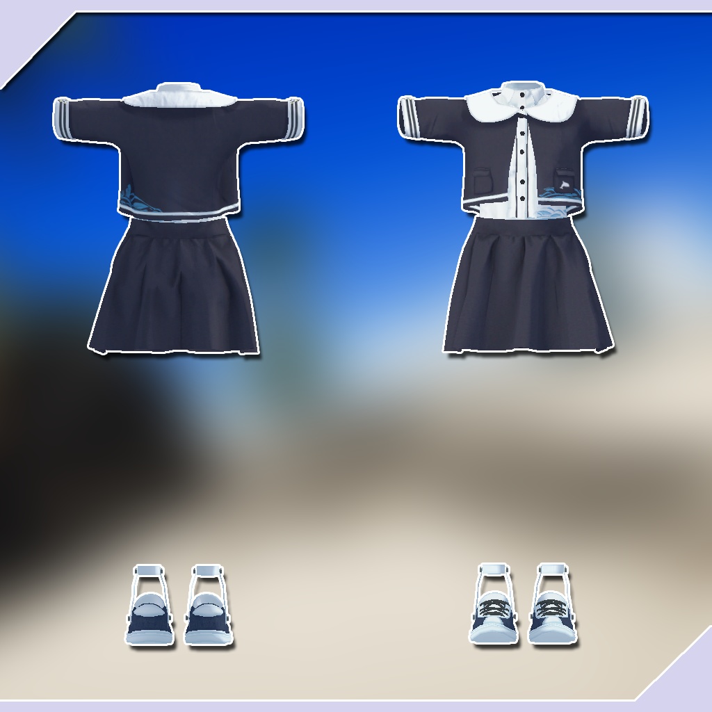 【リアアリス、アッシュ、セフィラ用衣装】いるか【PB対応】