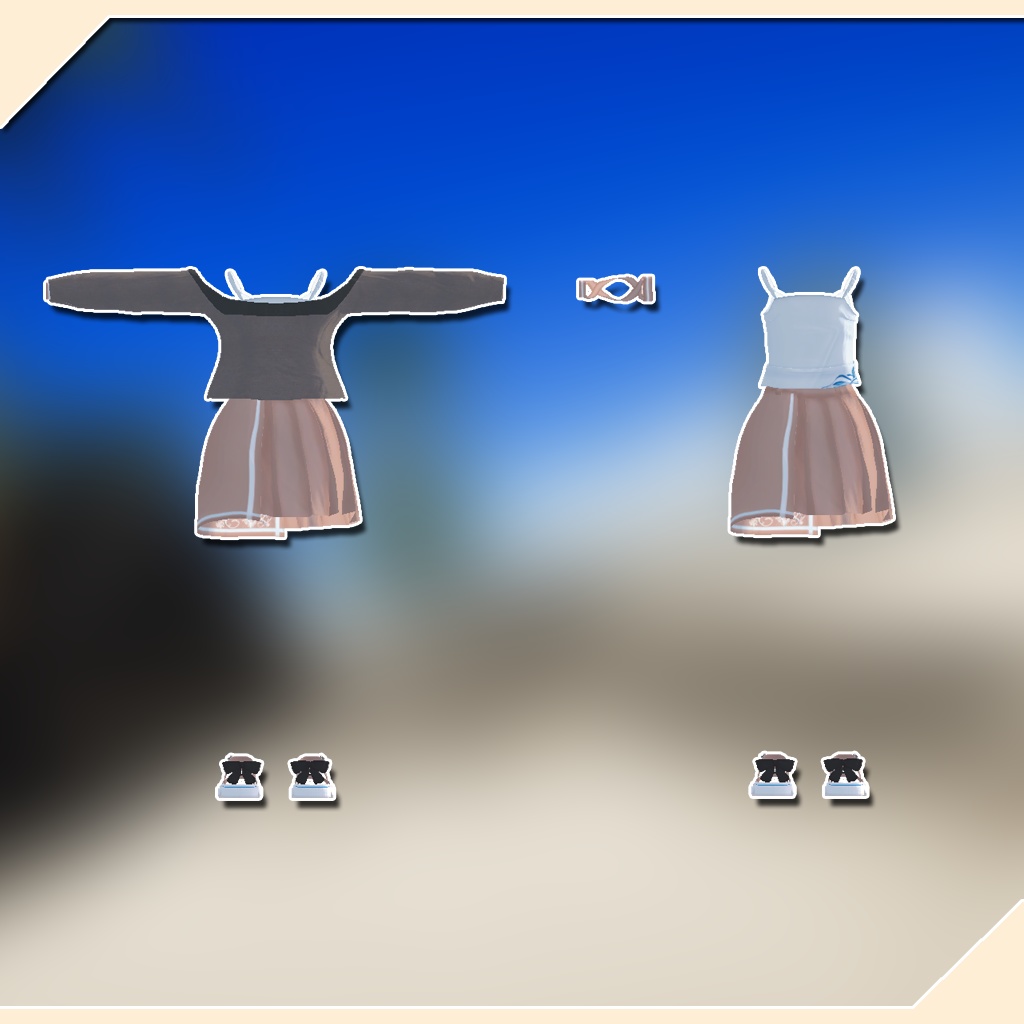 【こまどアバター用衣装】ばかんす