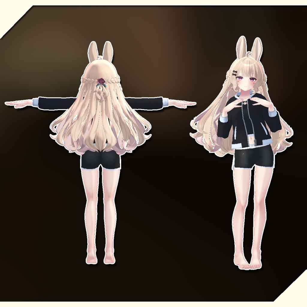 【ルーナリット、リーファ、ウルフェリア用衣装】スポーティールームウェア