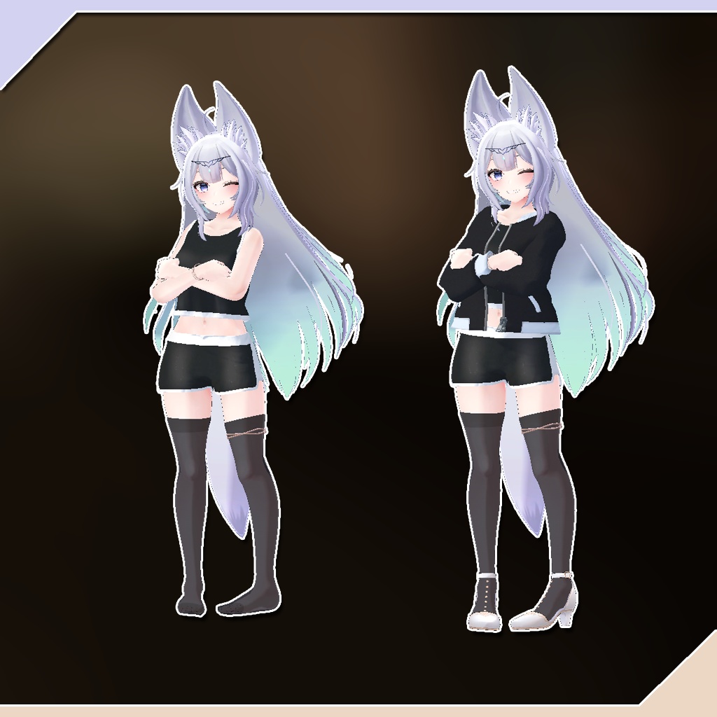 【ルーナリット、リーファ、ウルフェリア用衣装】スポーティールームウェア