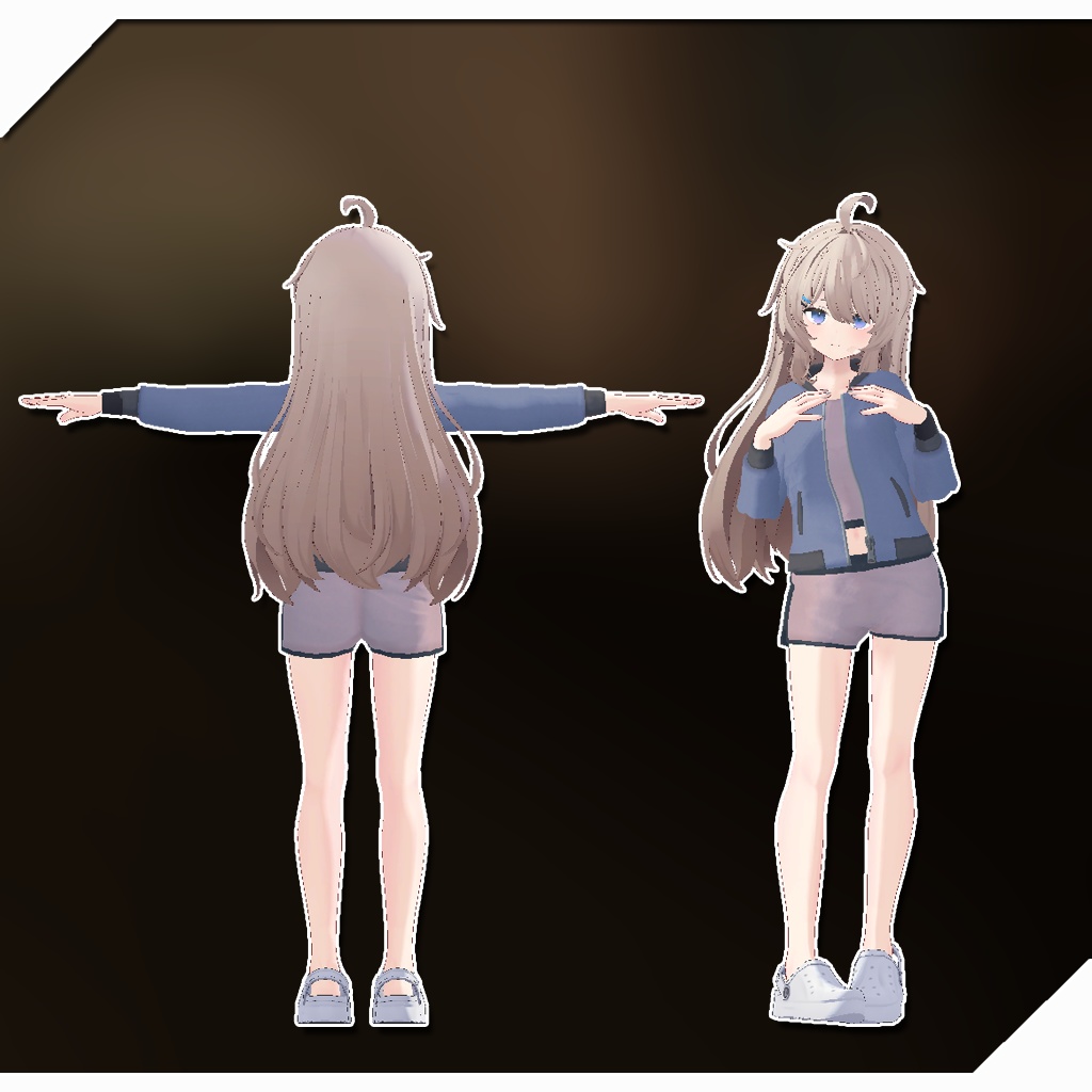 【有坂みとアバター用衣装】スポーティールームウェア