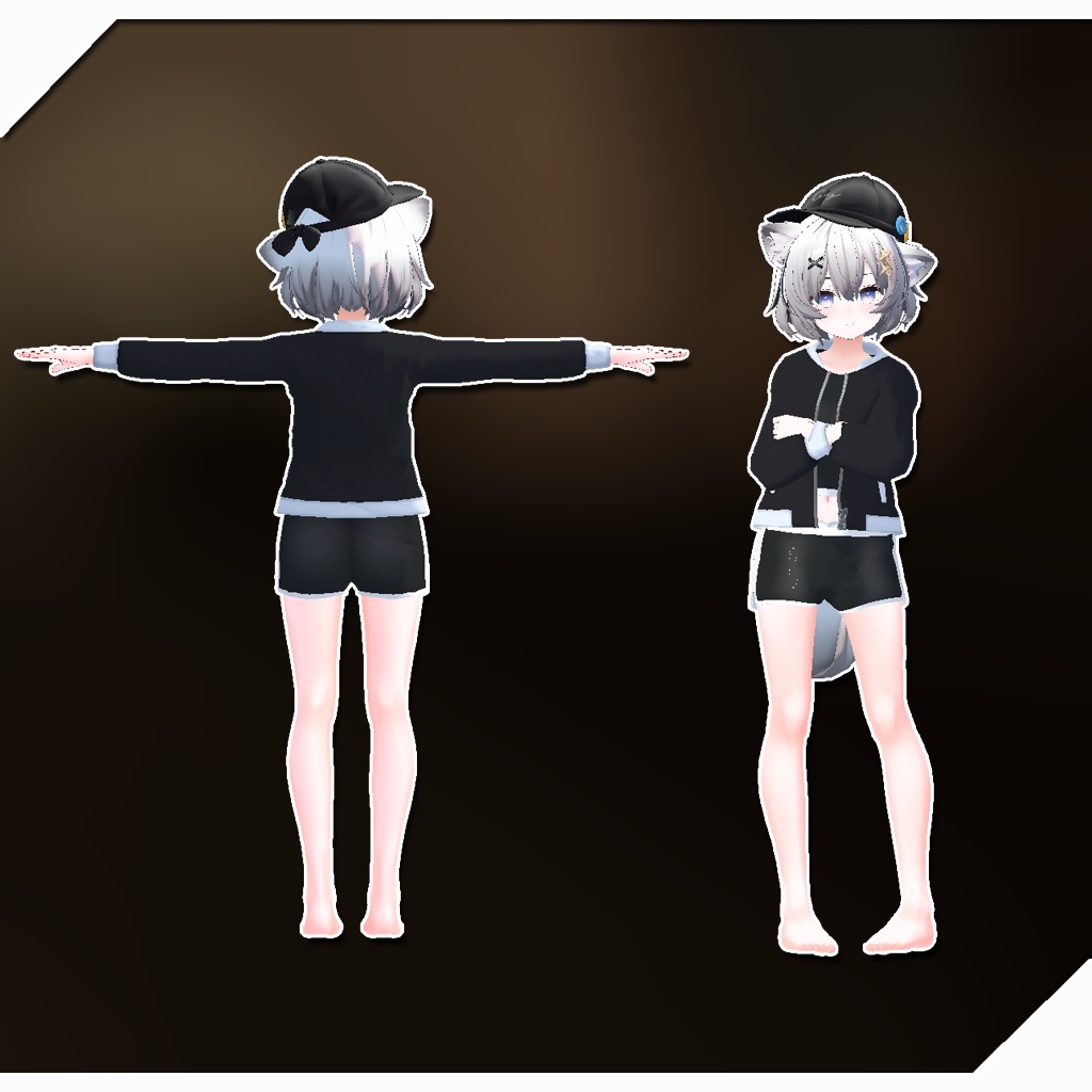 【有坂みとアバター用衣装】スポーティールームウェア