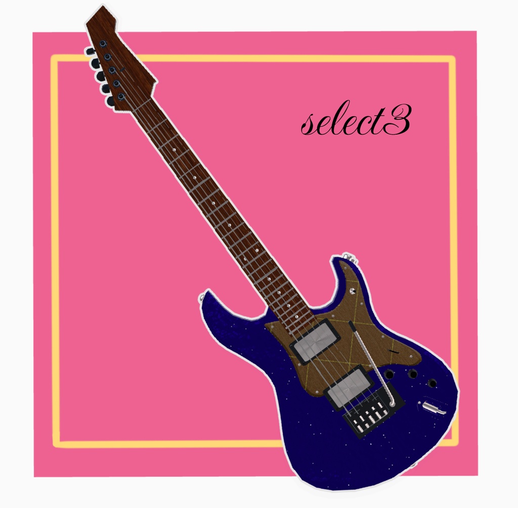 【VRChat想定】五弦 エレキギター&アンプ+α