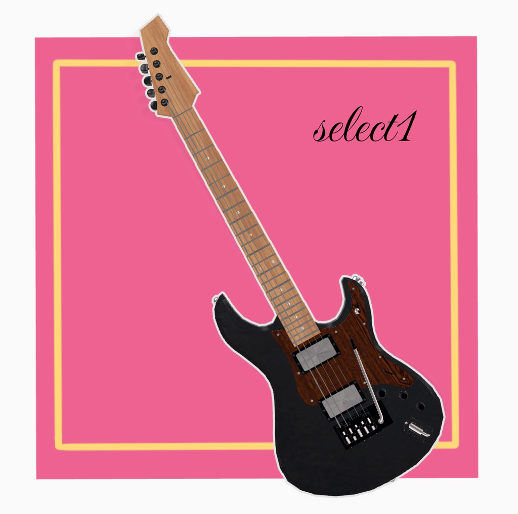 【VRChat想定】五弦 エレキギター&アンプ+α