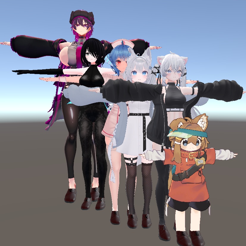 【6アバター対応】leather shoes