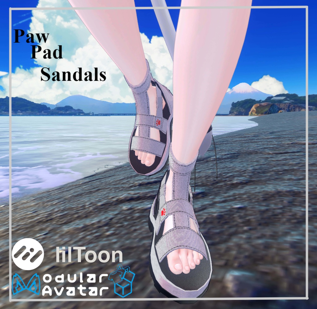 【15アバター対応】Paw pad sandals