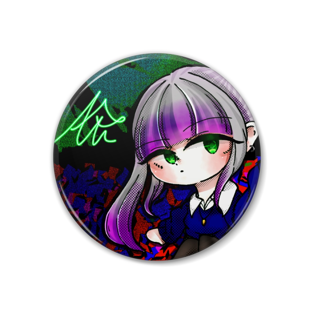 【碧木雅】丸缶バッジ