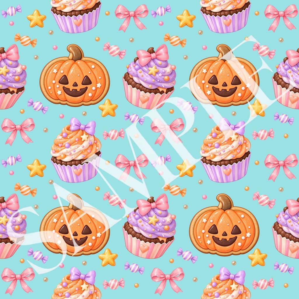 ハロウィン デザインペーパー パステルスイーツ&パンプキン