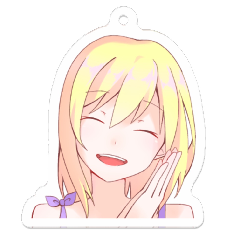 女の子のアクリルキーホルダー