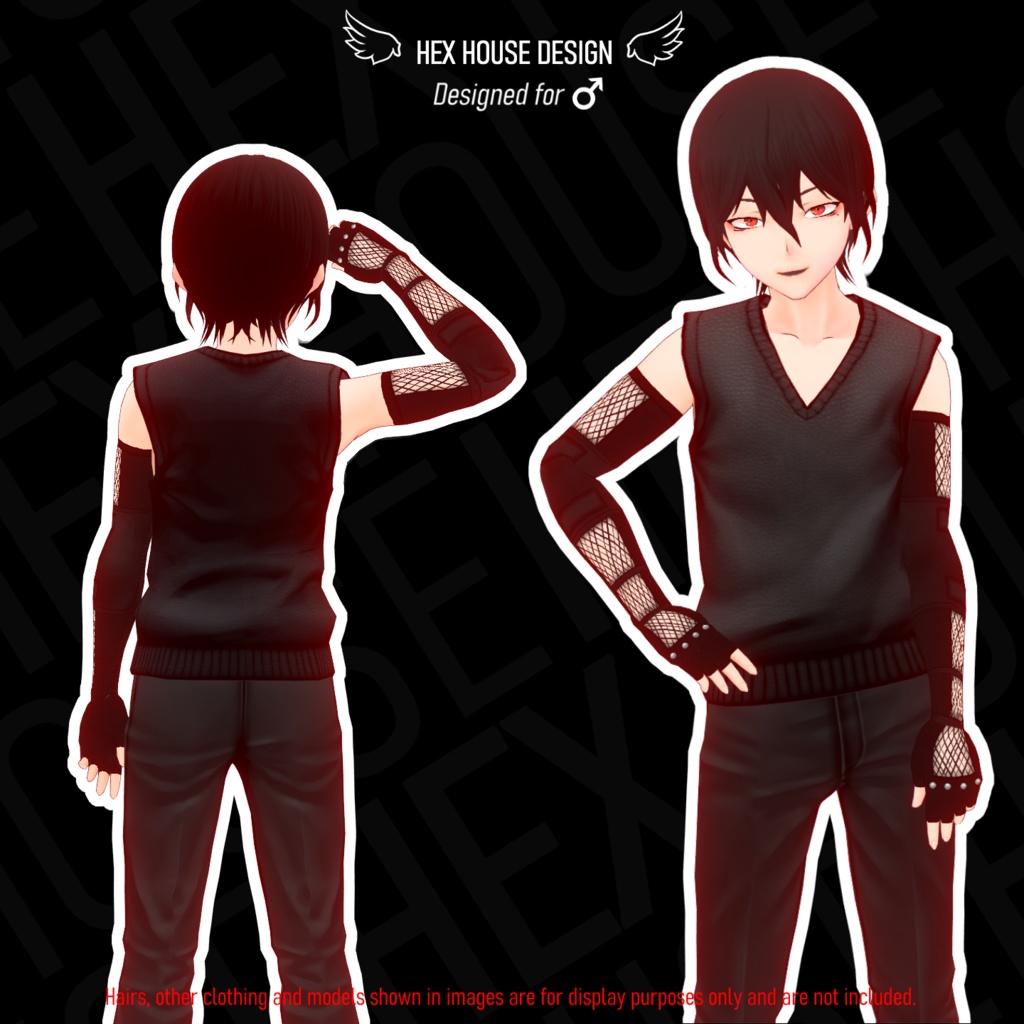 'FAITHLESS' Fishnet Armgloves || 「信仰なしで」 ネットグローブ