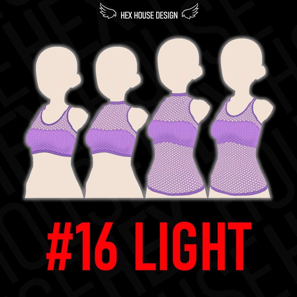 'BREEZE' Fishnet Top (4 Styles/32 Colours/2 variants) ||【風】ネットシャツ