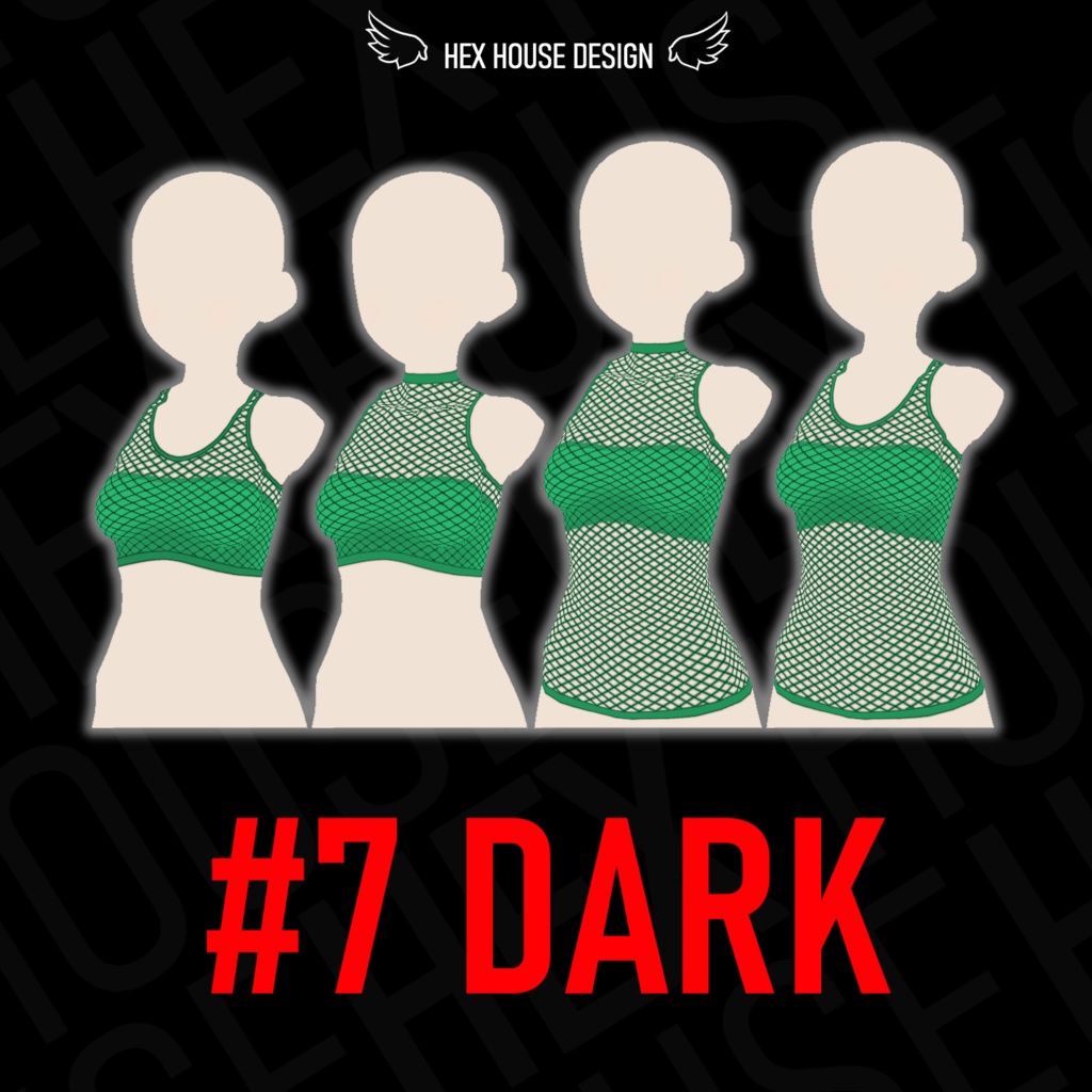 'BREEZE' Fishnet Top (4 Styles/32 Colours/2 variants) ||【風】ネットシャツ