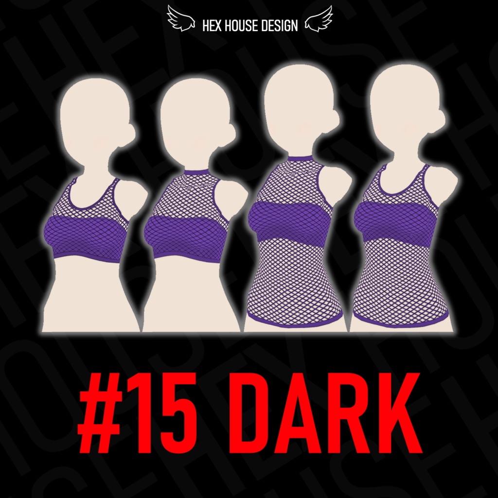 'BREEZE' Fishnet Top (4 Styles/32 Colours/2 variants) ||【風】ネットシャツ