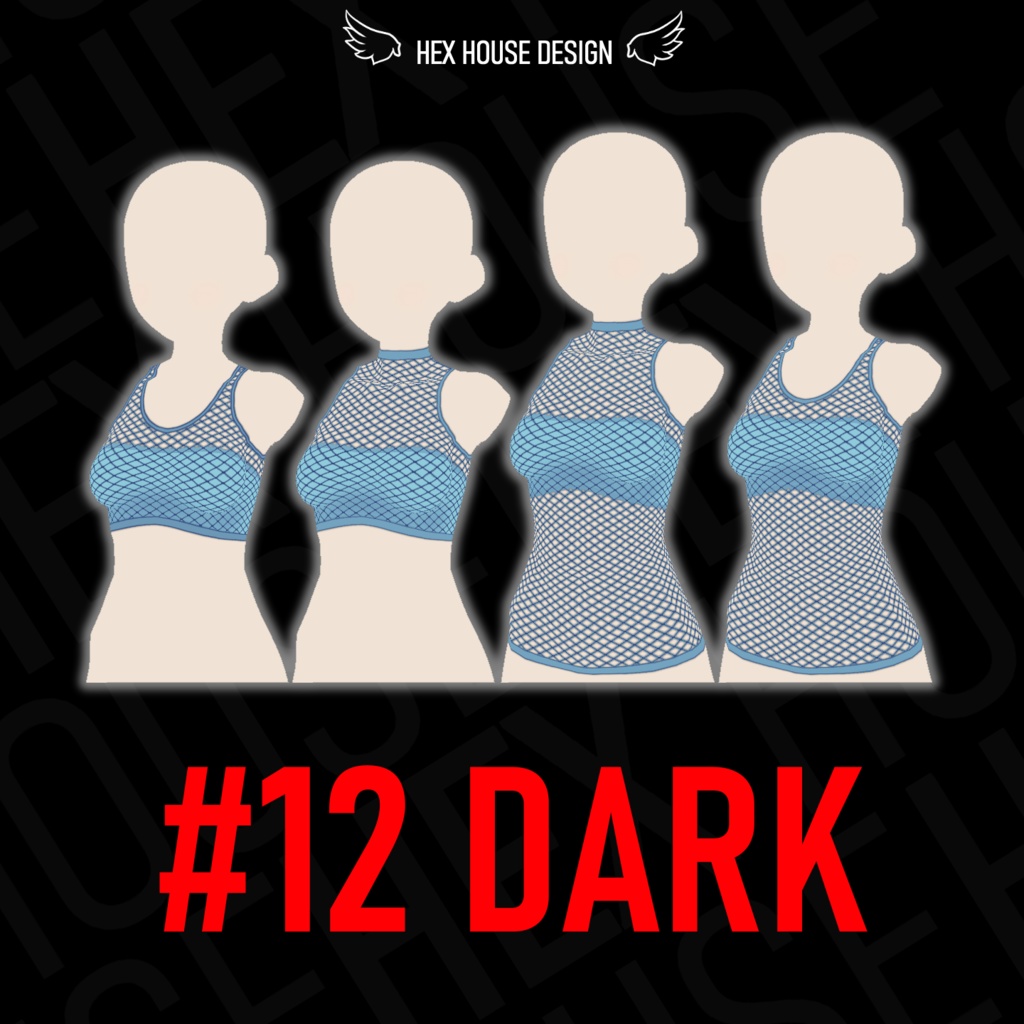 'BREEZE' Fishnet Top (4 Styles/32 Colours/2 variants) ||【風】ネットシャツ