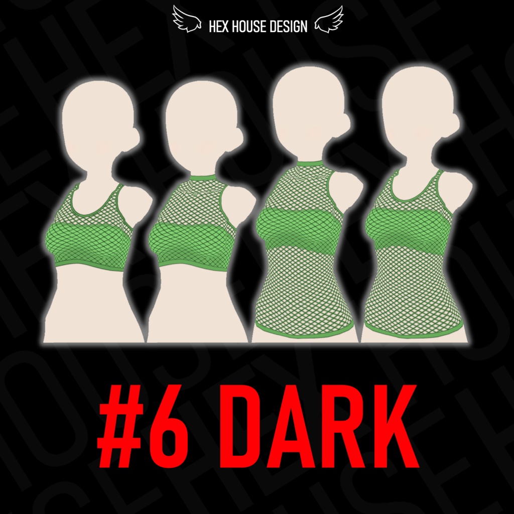 'BREEZE' Fishnet Top (4 Styles/32 Colours/2 variants) ||【風】ネットシャツ