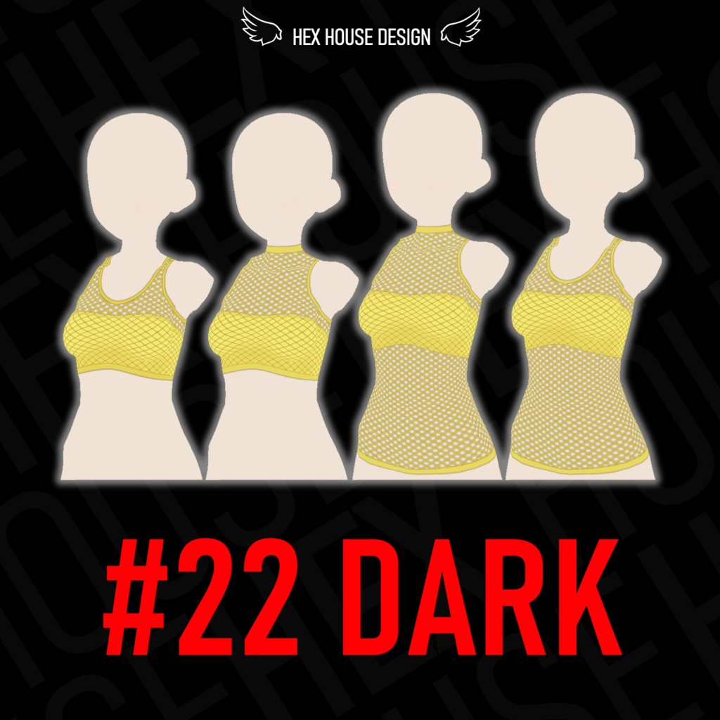 'BREEZE' Fishnet Top (4 Styles/32 Colours/2 variants) ||【風】ネットシャツ