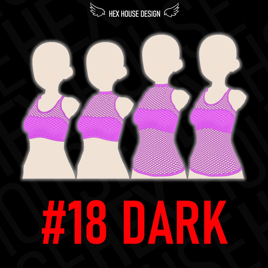 'BREEZE' Fishnet Top (4 Styles/32 Colours/2 variants) ||【風】ネットシャツ