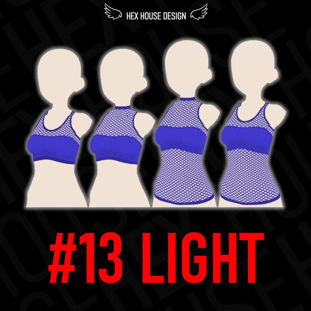 'BREEZE' Fishnet Top (4 Styles/32 Colours/2 variants) ||【風】ネットシャツ