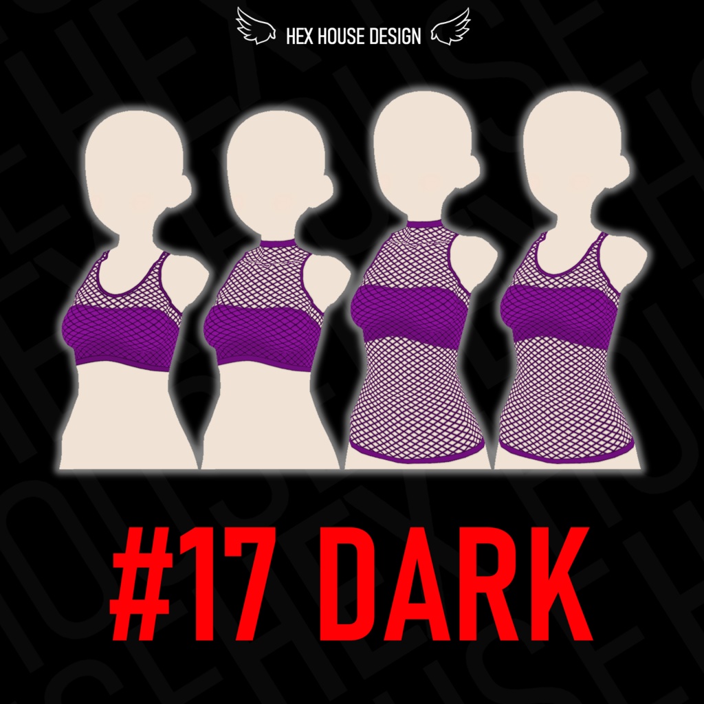 'BREEZE' Fishnet Top (4 Styles/32 Colours/2 variants) ||【風】ネットシャツ