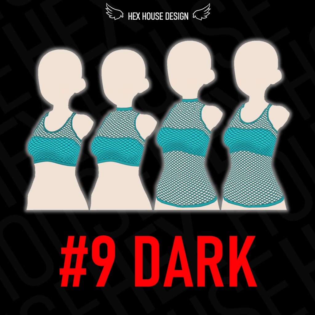 'BREEZE' Fishnet Top (4 Styles/32 Colours/2 variants) ||【風】ネットシャツ