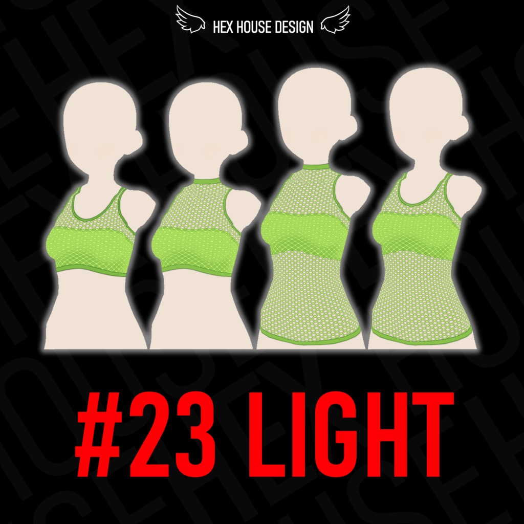 'BREEZE' Fishnet Top (4 Styles/32 Colours/2 variants) ||【風】ネットシャツ