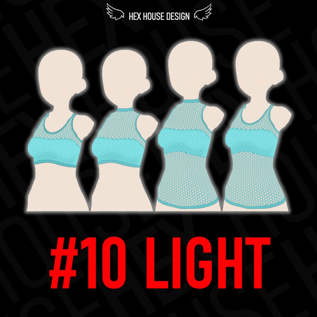 'BREEZE' Fishnet Top (4 Styles/32 Colours/2 variants) ||【風】ネットシャツ