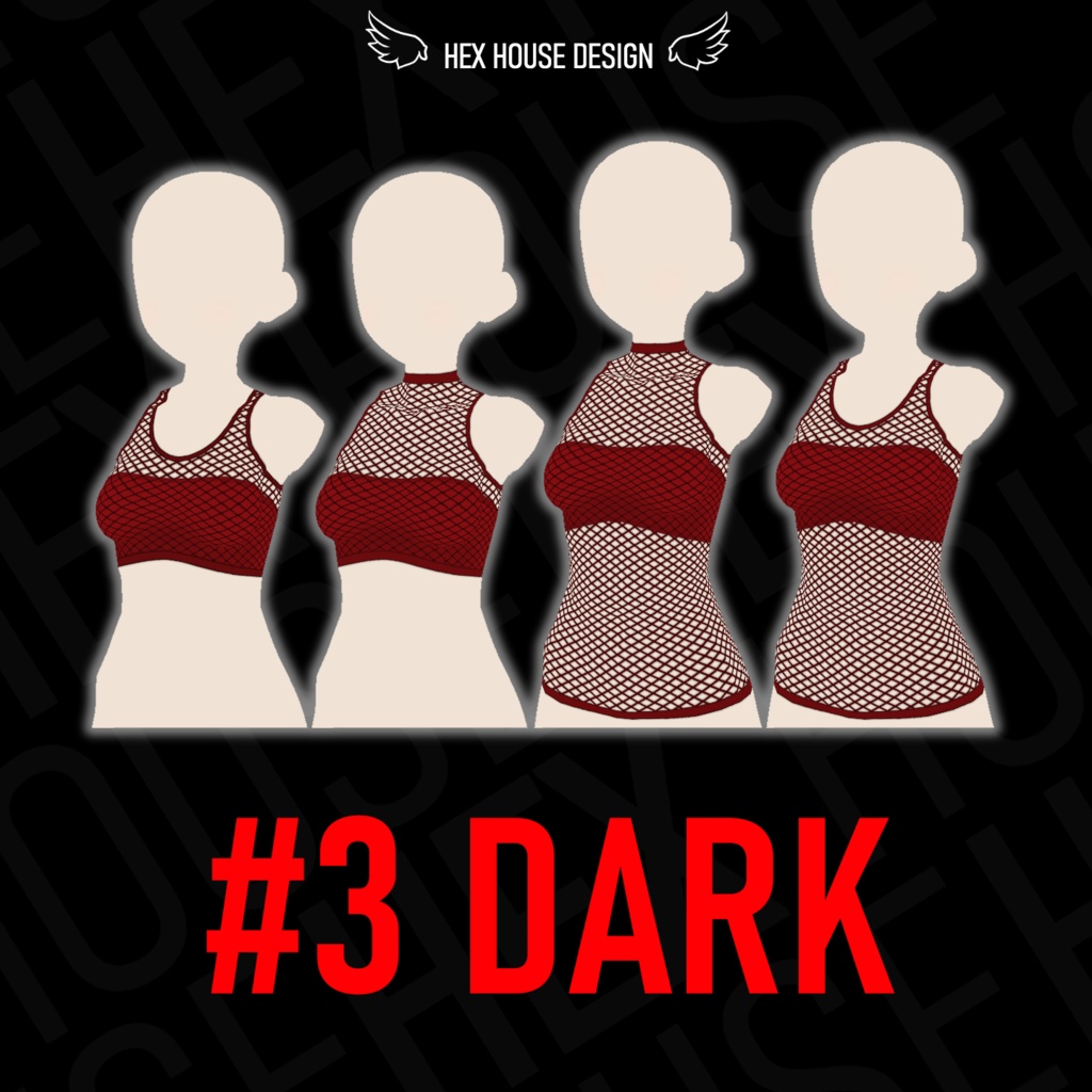 'BREEZE' Fishnet Top (4 Styles/32 Colours/2 variants) ||【風】ネットシャツ