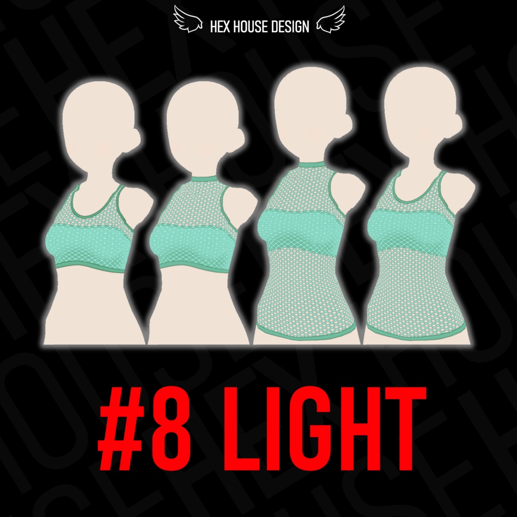 'BREEZE' Fishnet Top (4 Styles/32 Colours/2 variants) ||【風】ネットシャツ