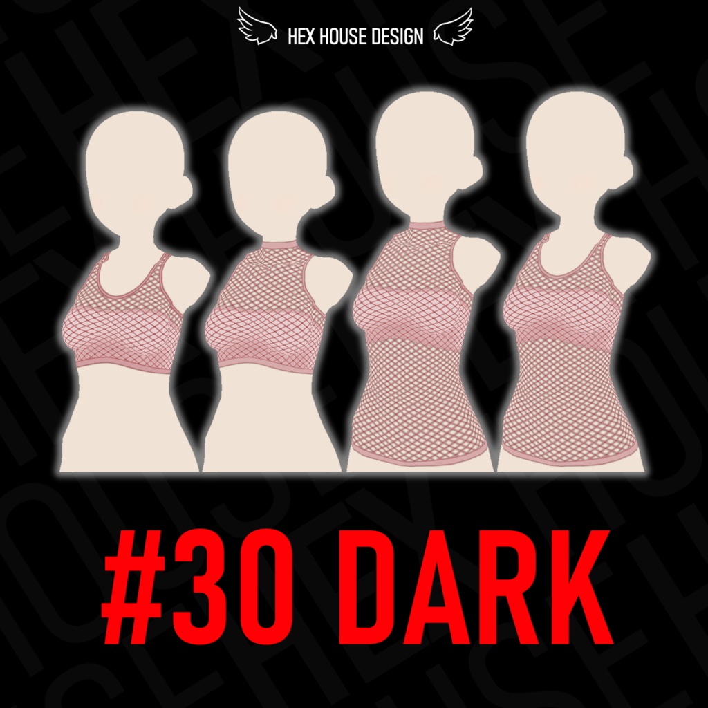 'BREEZE' Fishnet Top (4 Styles/32 Colours/2 variants) ||【風】ネットシャツ