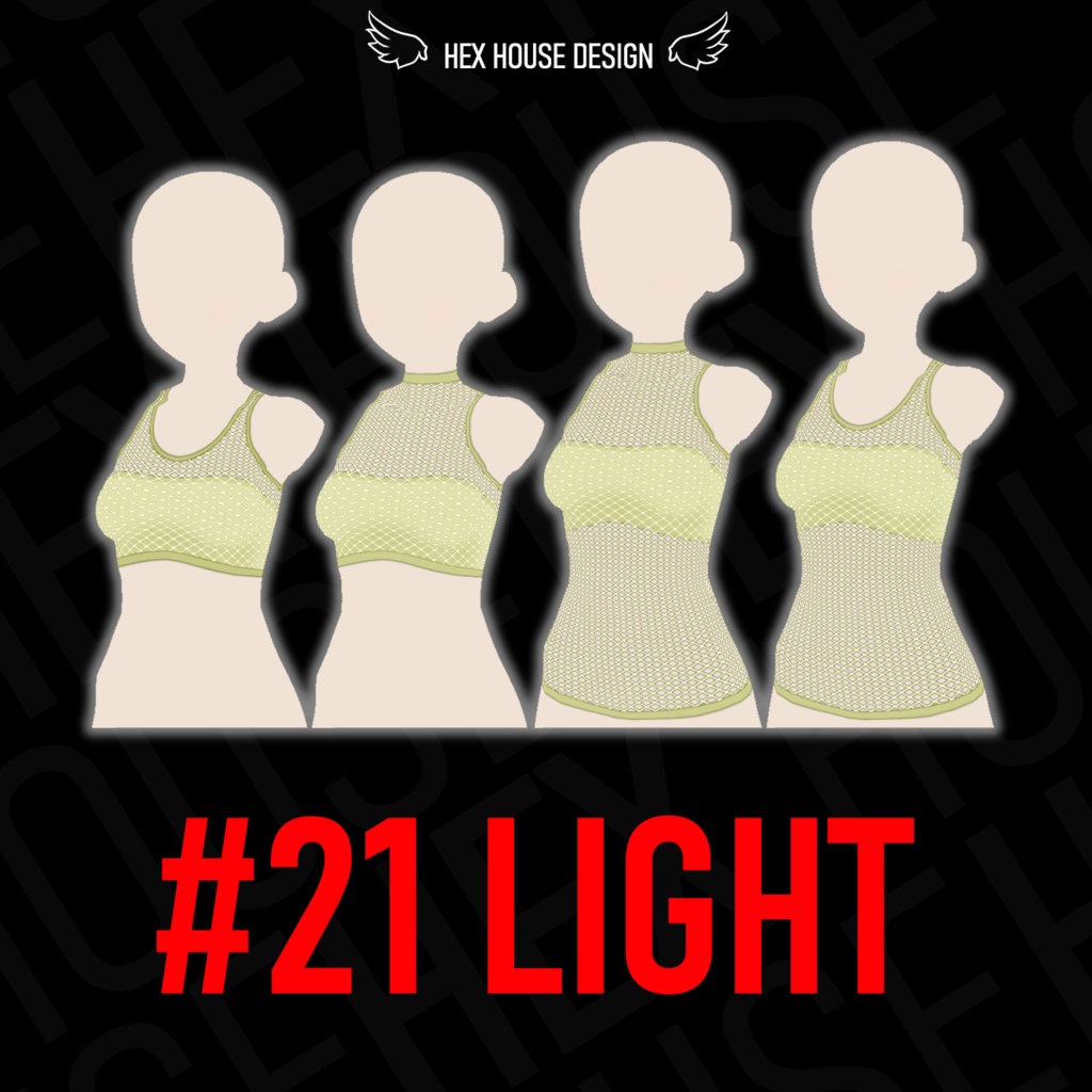 'BREEZE' Fishnet Top (4 Styles/32 Colours/2 variants) ||【風】ネットシャツ