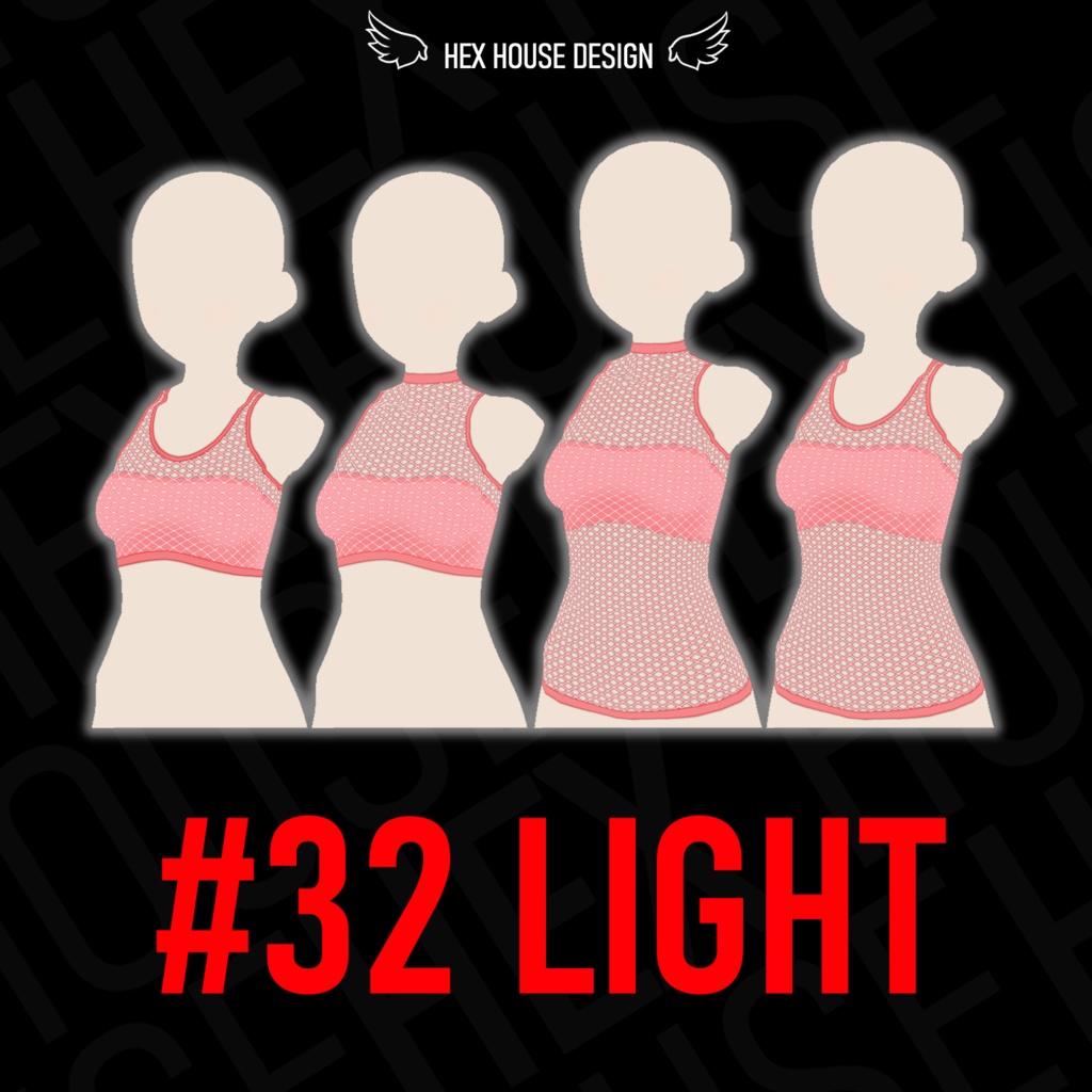 'BREEZE' Fishnet Top (4 Styles/32 Colours/2 variants) ||【風】ネットシャツ