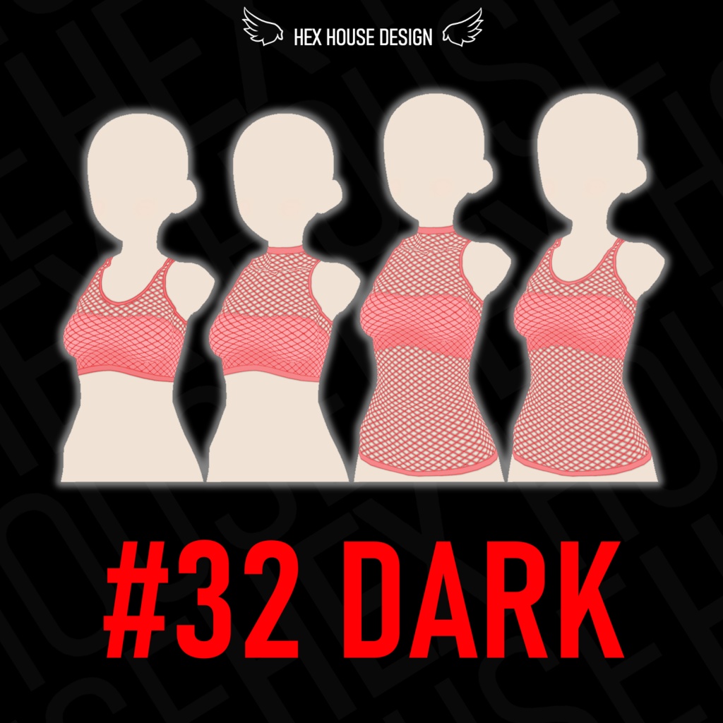 'BREEZE' Fishnet Top (4 Styles/32 Colours/2 variants) ||【風】ネットシャツ