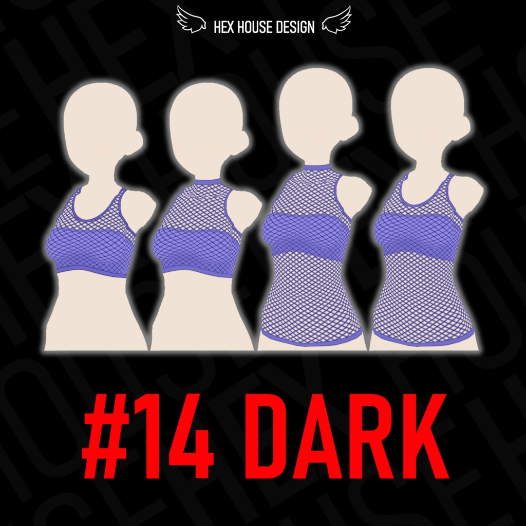 'BREEZE' Fishnet Top (4 Styles/32 Colours/2 variants) ||【風】ネットシャツ