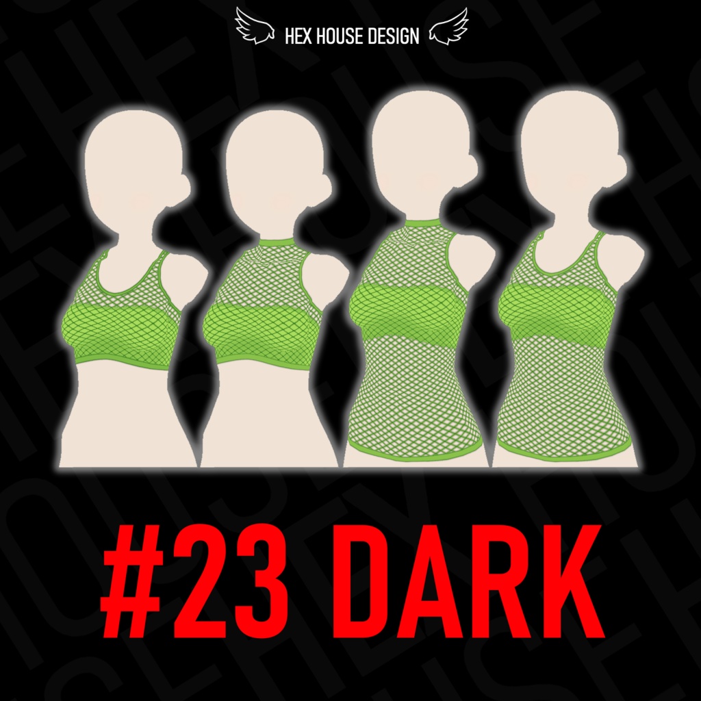 'BREEZE' Fishnet Top (4 Styles/32 Colours/2 variants) ||【風】ネットシャツ