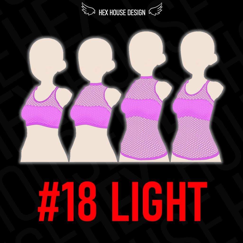 'BREEZE' Fishnet Top (4 Styles/32 Colours/2 variants) ||【風】ネットシャツ