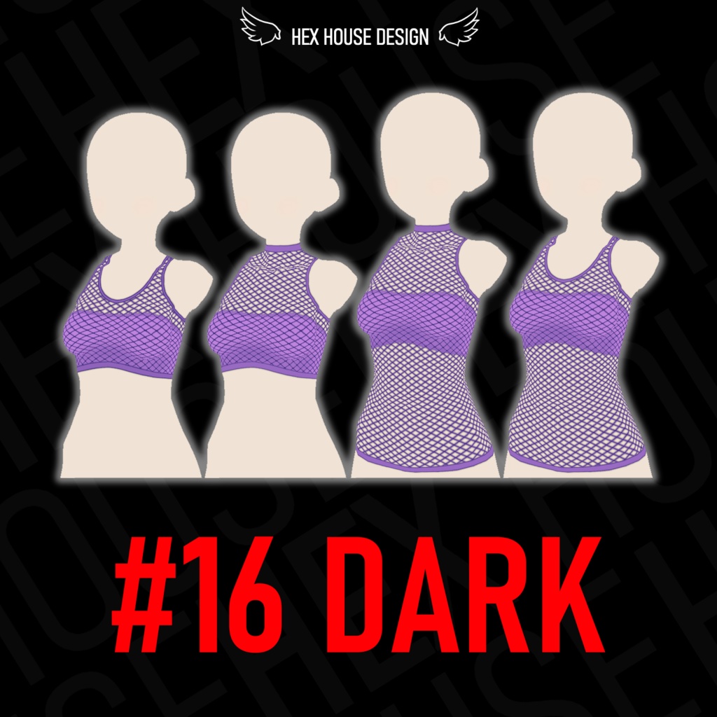 'BREEZE' Fishnet Top (4 Styles/32 Colours/2 variants) ||【風】ネットシャツ