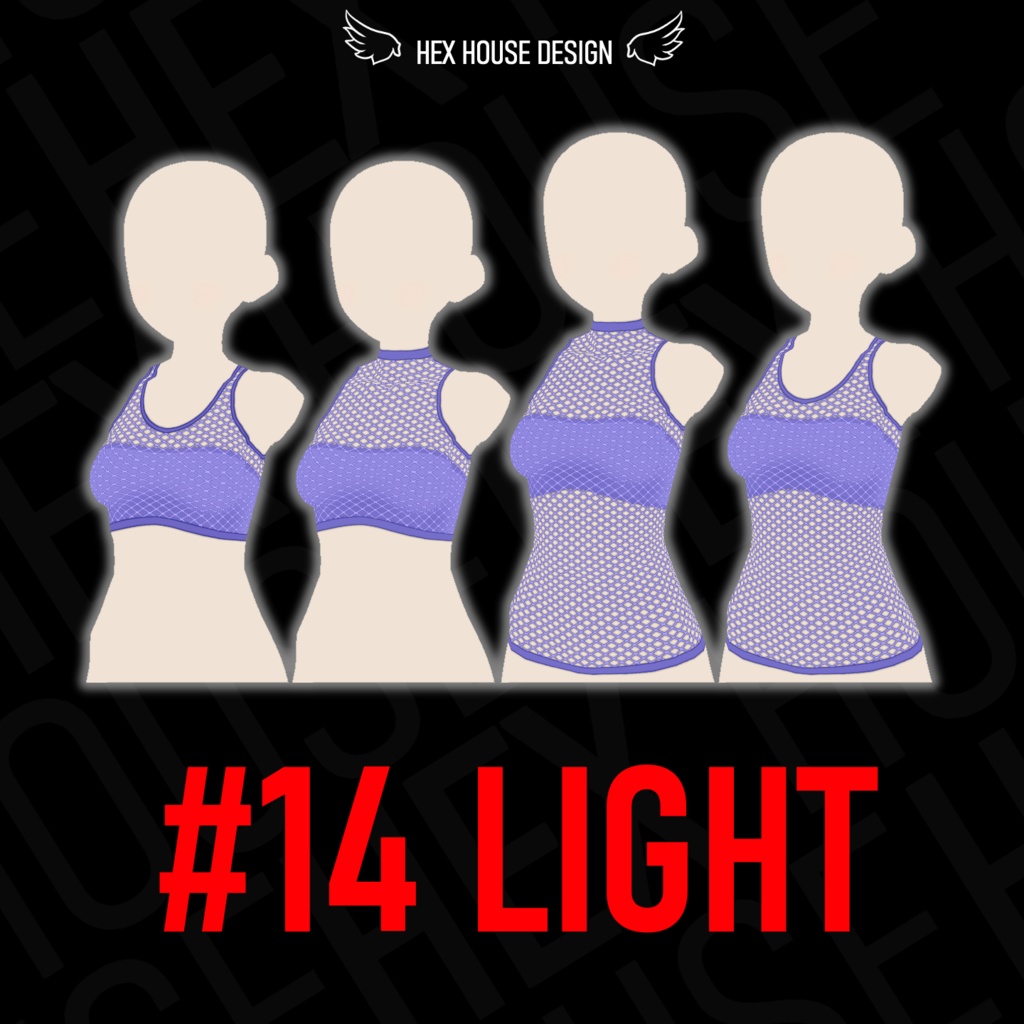 'BREEZE' Fishnet Top (4 Styles/32 Colours/2 variants) ||【風】ネットシャツ