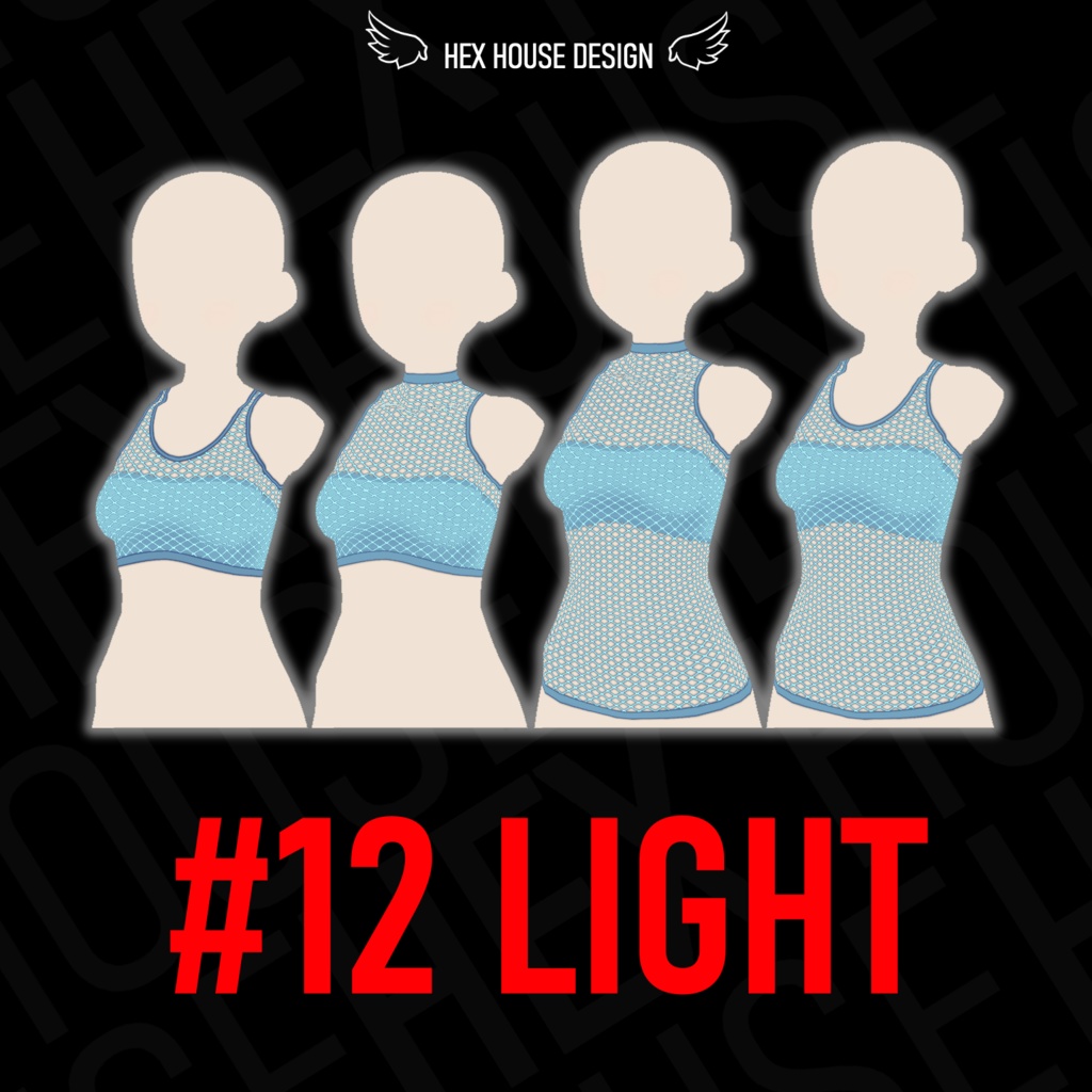 'BREEZE' Fishnet Top (4 Styles/32 Colours/2 variants) ||【風】ネットシャツ