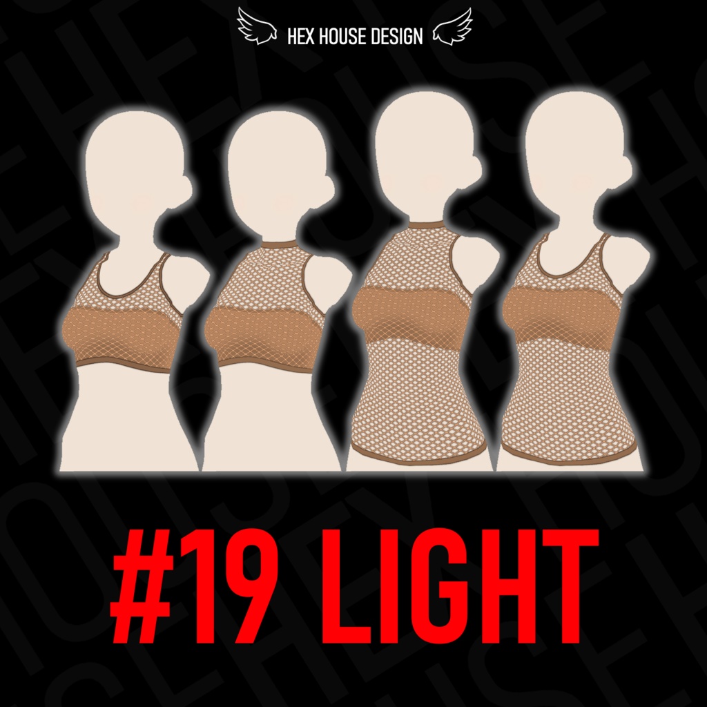 'BREEZE' Fishnet Top (4 Styles/32 Colours/2 variants) ||【風】ネットシャツ