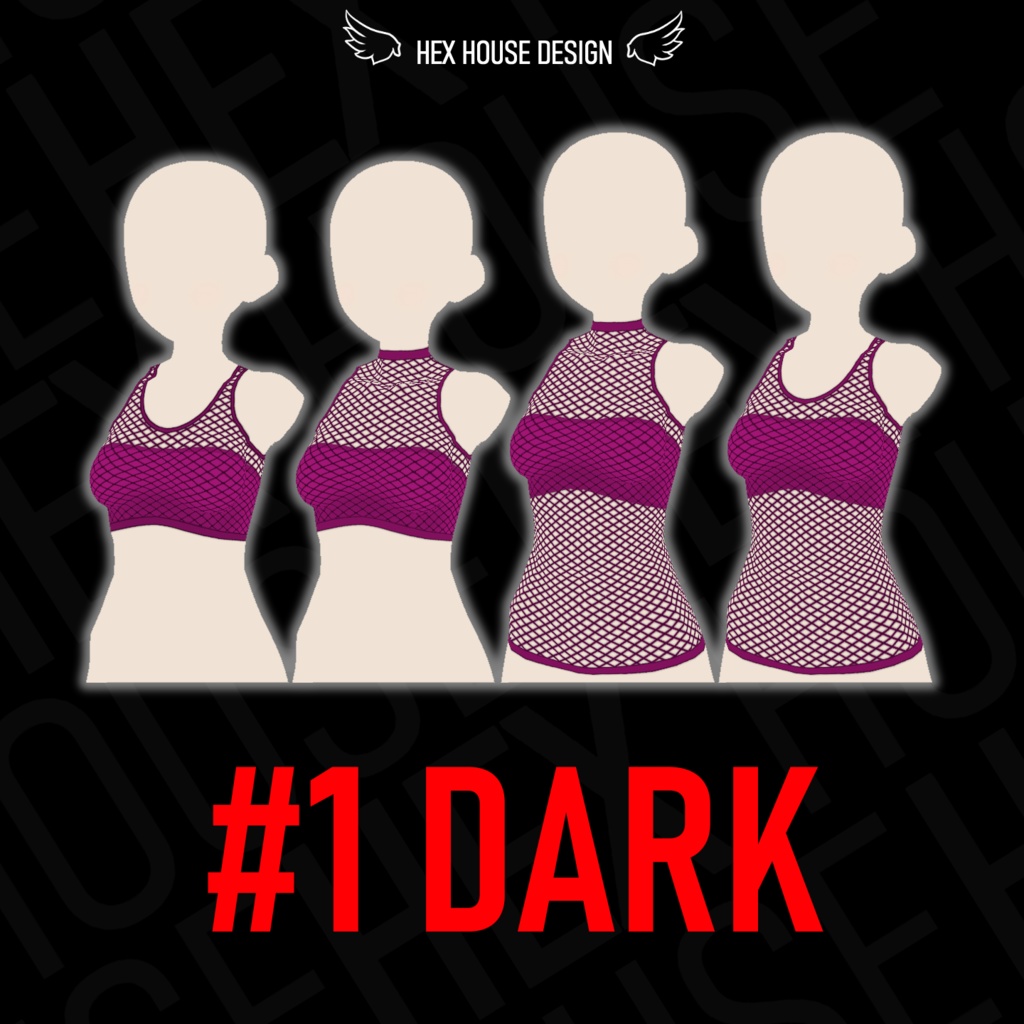 'BREEZE' Fishnet Top (4 Styles/32 Colours/2 variants) ||【風】ネットシャツ