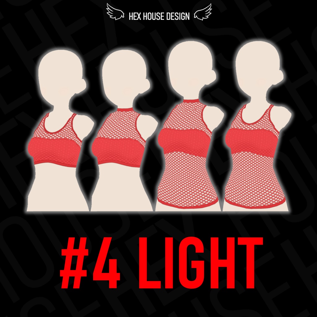 'BREEZE' Fishnet Top (4 Styles/32 Colours/2 variants) ||【風】ネットシャツ