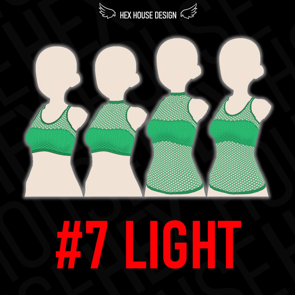 'BREEZE' Fishnet Top (4 Styles/32 Colours/2 variants) ||【風】ネットシャツ