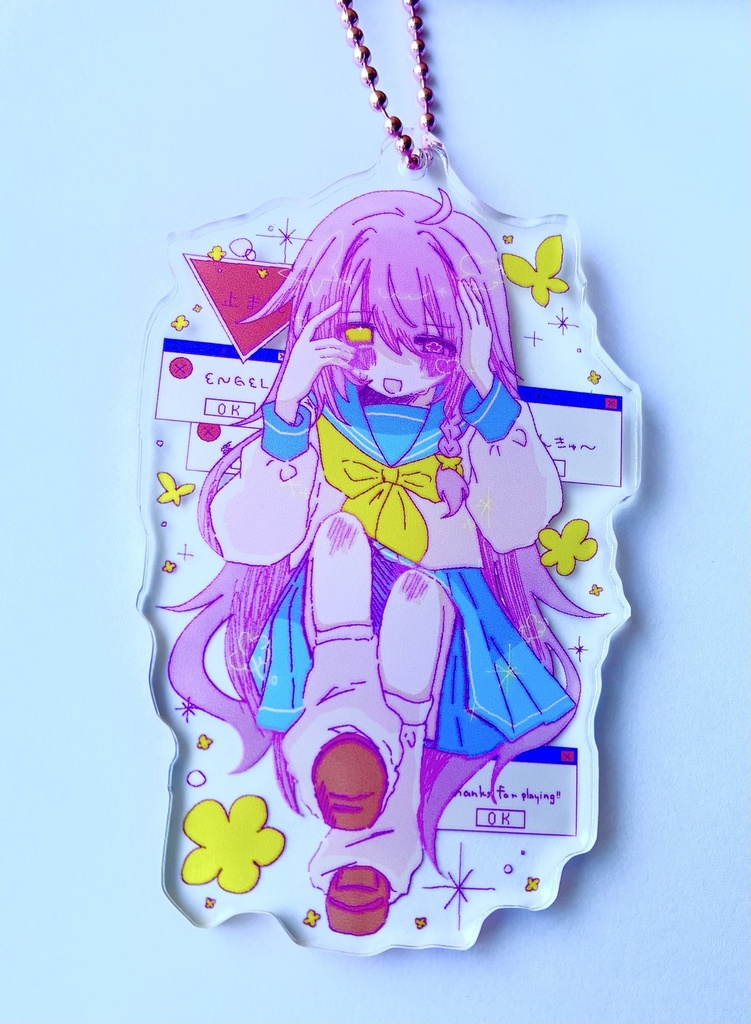 アクリルキーホルダー「ばたんきゅい」