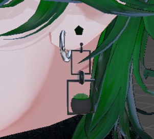 【斑霞対応】オブツーサのピアス