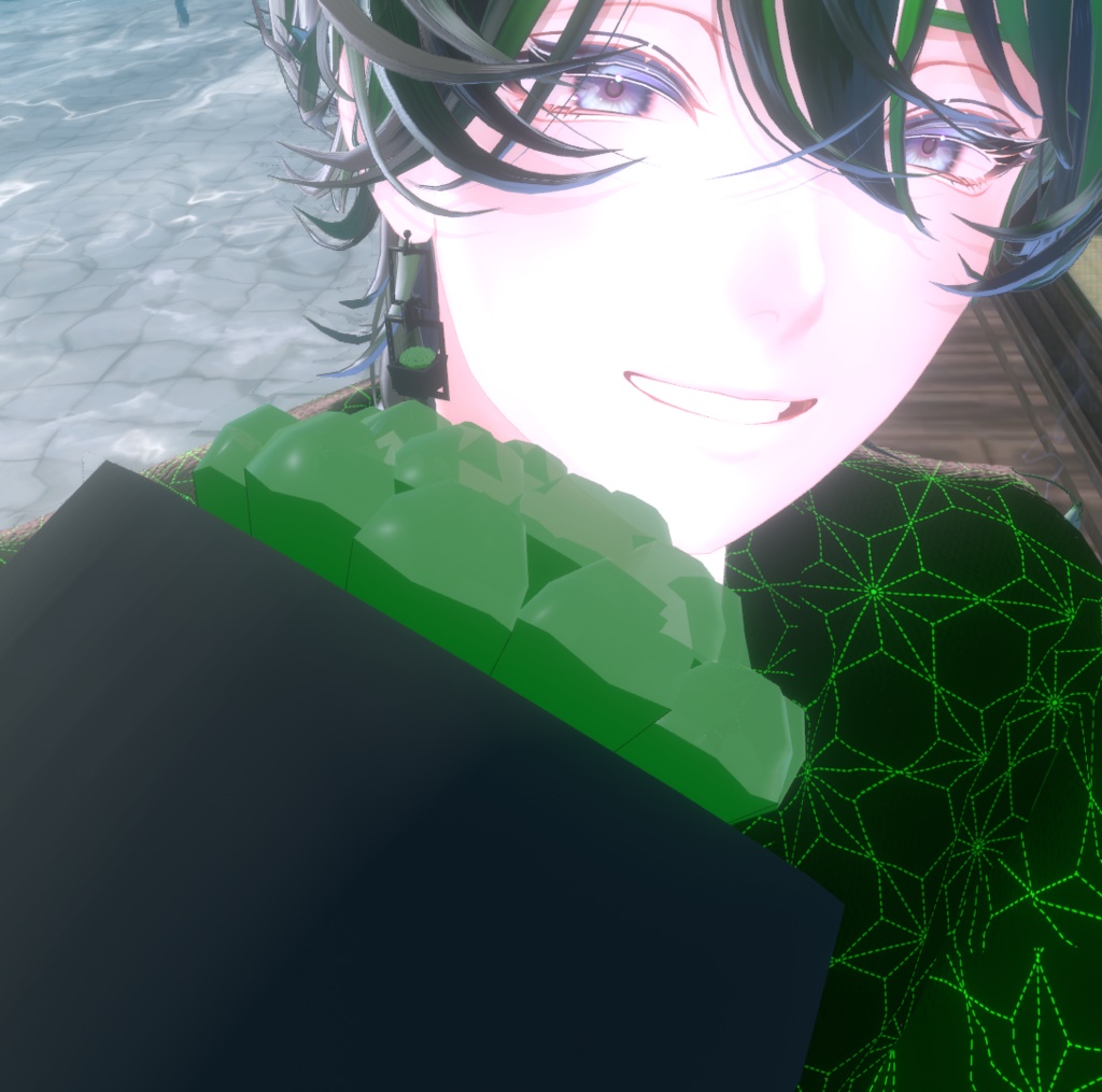 【斑霞対応】オブツーサのピアス